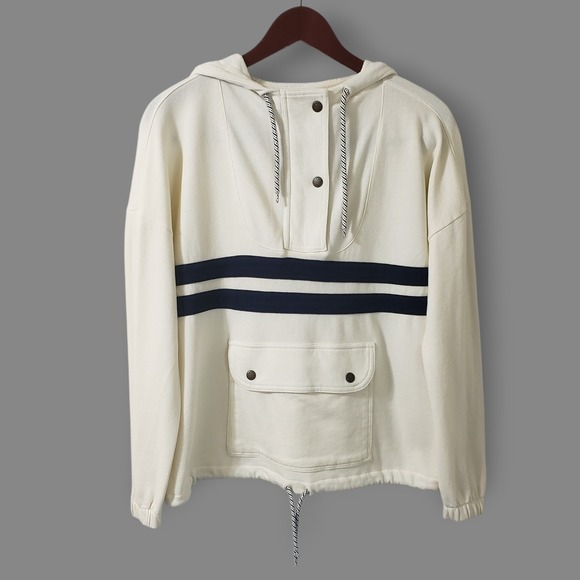 Faherty Womens Daybreak Hoodie Sz XS French Terry Cotton Sunrise Embroidered - Picture 3 of 13